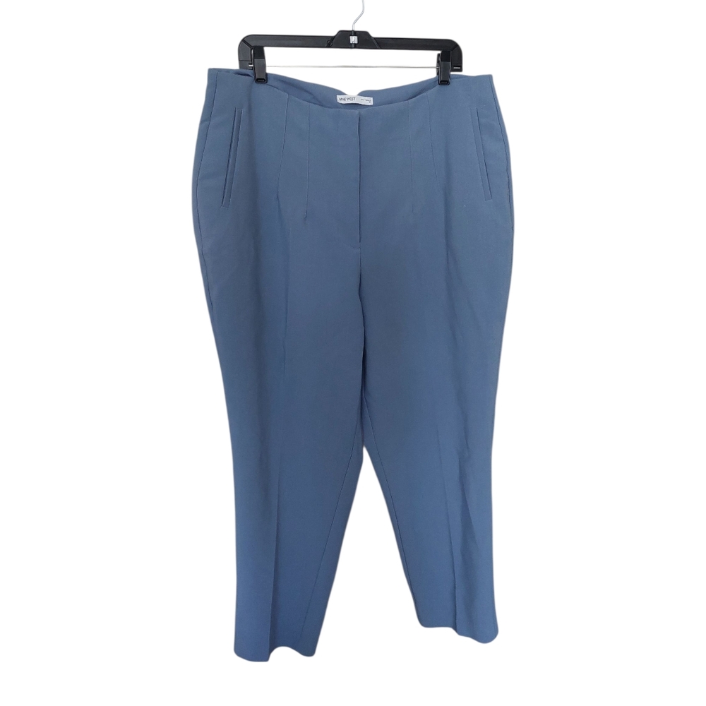 Nine West‎ Women's Curvy Tapered Blue Pants Sz 18
